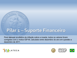 Pilar 1 – Suporte Financeiro