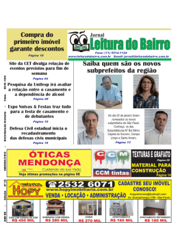 Edi&ccedil;&atilde;o Janeiro/2013 - Jornal Leitura do Bairro