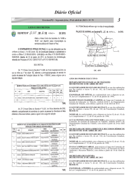 P&aacute;g. 003 - L. Dec, Port, Lic. Cont, Outro - Di&aacute;rio Oficial