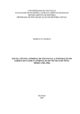 Escola t&eacute;cnica federal de S&atilde;o Paulo