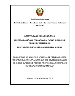 INTERVEN&Ccedil;&Atilde;O DE SUA EXCEL&Ecirc;NCIA MINISTRO DA