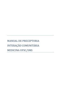 MANUAL DE PRECEPTORIA - Prefeitura Municipal de Florian&oacute;polis
