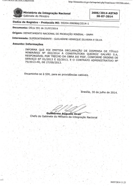 Scanned Document - Ministério da Integração Nacional