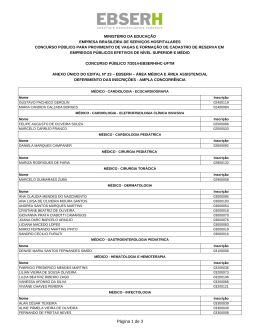 Anexo &Uacute;nico do Edital n&deg; 23