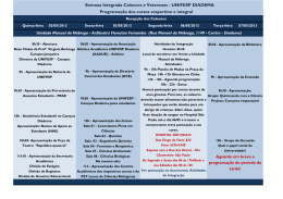 Semana Integrada Calouros e Veteranos