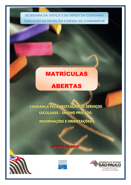 MATRÍCULAS ABERTAS