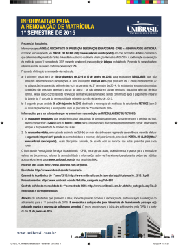 informativo completo com informa&ccedil;&otilde;es para a renova&ccedil;&atilde;o
