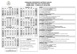 Calendário Acadêmico 02 2015