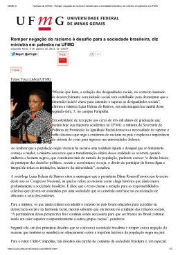 Romper negação do racismo é desafio para a sociedade brasileira