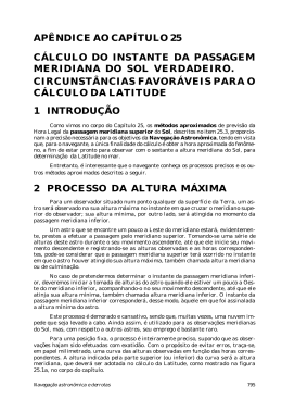 Ap&ecirc;ndice: C&aacute;lculo do instante da passagem meridiana do sol