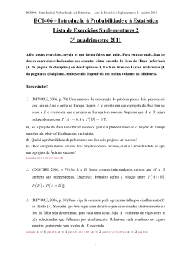 lista de exercícios preparatória para p2