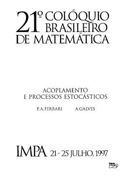 Acoplamento e Processos Estoc&aacute;sticos