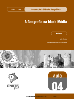 A Geografia na Idade M&eacute;dia - UEPB