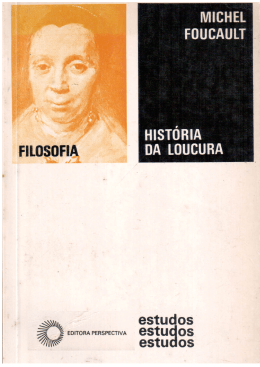 Hist&oacute;ria da Loucura na Idade Cl&aacute;ssica