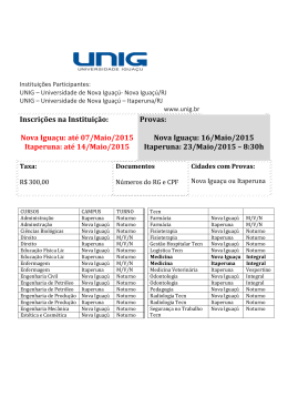 Nova Igua&ccedil;u: 16/Maio/2015 I