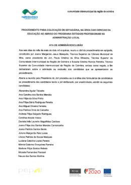 06.05.2015 &mdash; Ata de Admiss&atilde;o/ Exclus&atilde;o &rarr; PDF 70Kb
