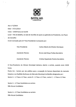 Ata - Câmara Municipal da Batalha