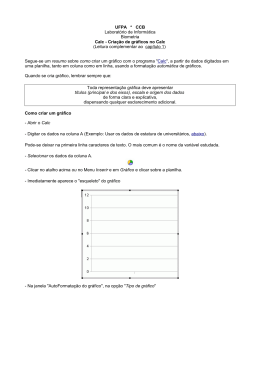 Calc - Cria&ccedil;&atilde;o de gr&aacute;ficos no Calc