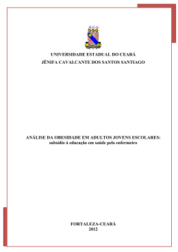 An&aacute;lise da obesidade em adultos jovens escolares