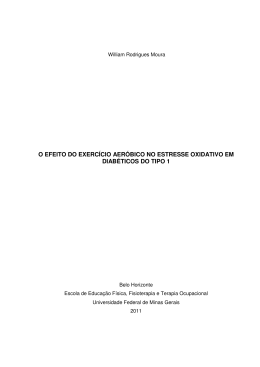 o efeito do exercício aeróbico no estresse oxidativo em diabéticos