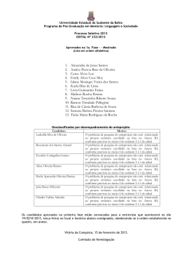 1. Alexandre de Jesus Santos 2. Analyz Pessoa Braz de