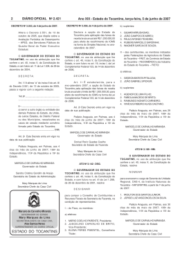decreto nº. 3.053, de 4 de junho de 2007.