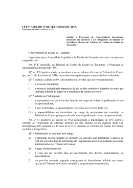 Lei nº 3002/2015 - Assembleia Legislativa do Estado do Tocantins
