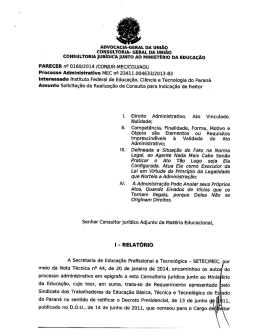 ADVOCACIA-GERAL DA uNI&Atilde;o cONsuLTORiA- GERAL`DA