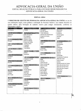 ADVOCACIA-GERAL DA UNI&Atilde;O - CIEE-SC