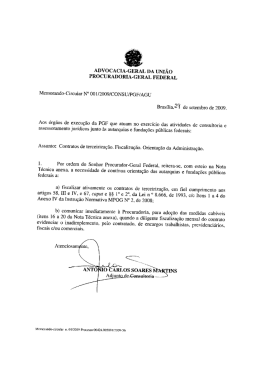 ADVOCACIA-GERAL DA UNI&Atilde;O PROCURADORIA