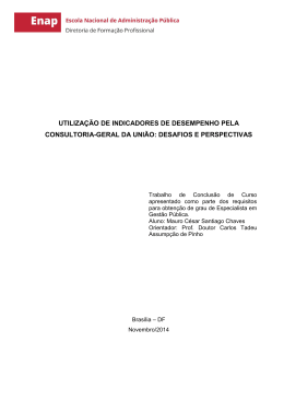 utiliza&ccedil;&atilde;o de indicadores de desempenho pela - Reposit&oacute;rio