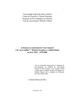 "novo homem" e da "nova mulher". - Dados e textos sobre a Luta