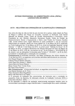PEPAL - Licenciatura em Direito - Câmara Municipal de Peso da