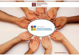 p&oacute;s-gradua&ccedil;&atilde;o em interven&ccedil;&atilde;o comunit&aacute;ria e cuidados de sa&uacute;de