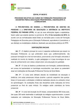 Edital nº68/2012