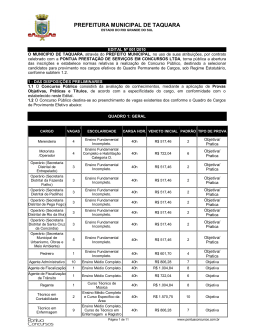 PREFEITURA MUNICIPAL DE TAQUARA