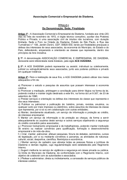 Estatuto Social - Associa&ccedil;&atilde;o Comercial e Empresarial de Diadema