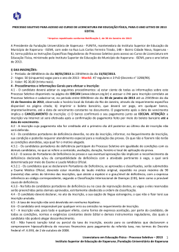 Edital Retificado Vestibular FUNITA