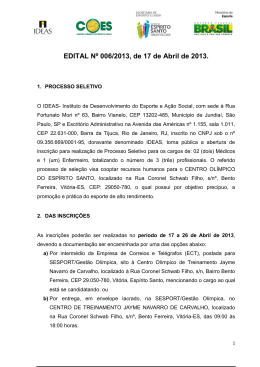 EDITAL N&ordm; 006/2013, de 17 de Abril de 2013. - pec