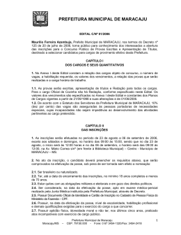 PREFEITURA MUNICIPAL DE MARACAJU
