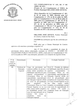 Lei COmplementar nº 632, de 17 de abril de 2012