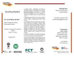 WorkShop MapRisk - Riskam