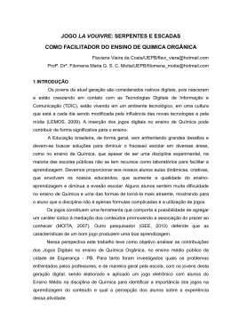 jogo la vouivre: serpentes e escadas como facilitador do ensino de