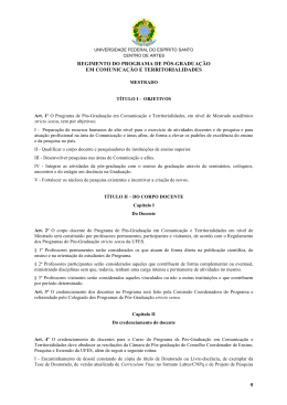 Regimento PÓSCOM-UFES