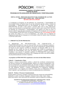 EDITAL 03/2015 - Pr&oacute;-Reitoria de Pesquisa e P&oacute;s