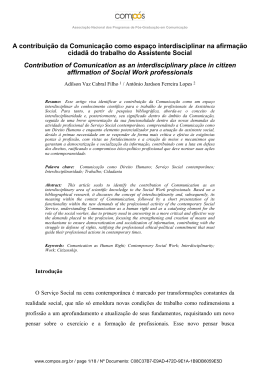 A contribuição da Comunicação como espaço