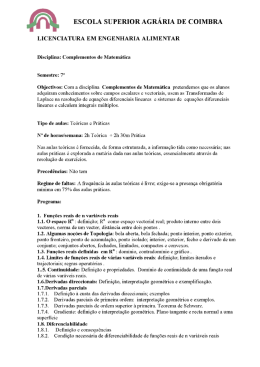 Complementos de Matem&aacute;tica