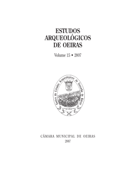 ESTUDOS ARQUEOLÓGICOS DE OEIRAS