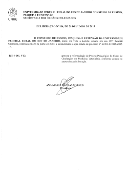 " UNIVERSIDADE FEDERAL RURAL DO RIO DE JANEIRO