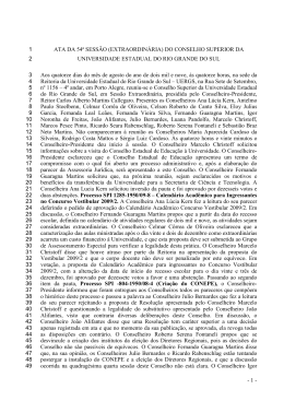 Ata da 54&ordf; Sess&atilde;o Extraordin&aacute;ria